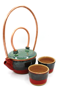 Image of Emily Hamilton's stoneware, Tea Pot Set.